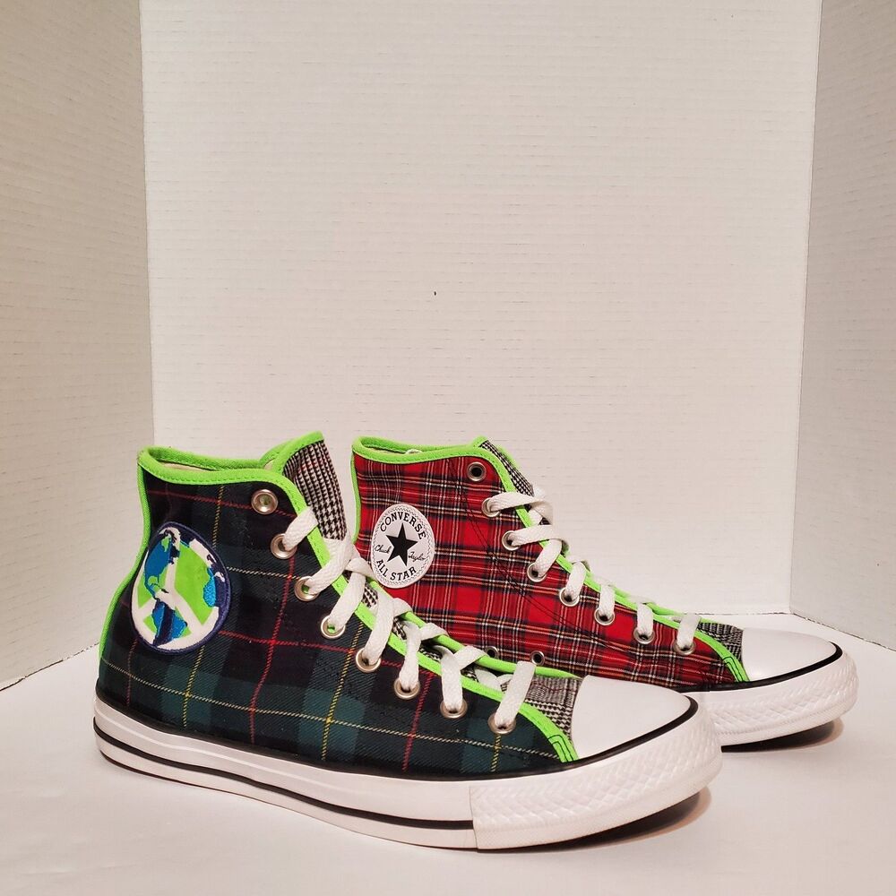 Converse Chuck Taylor All Star High Top World Peace Sneakers Mens 9/Womens 11